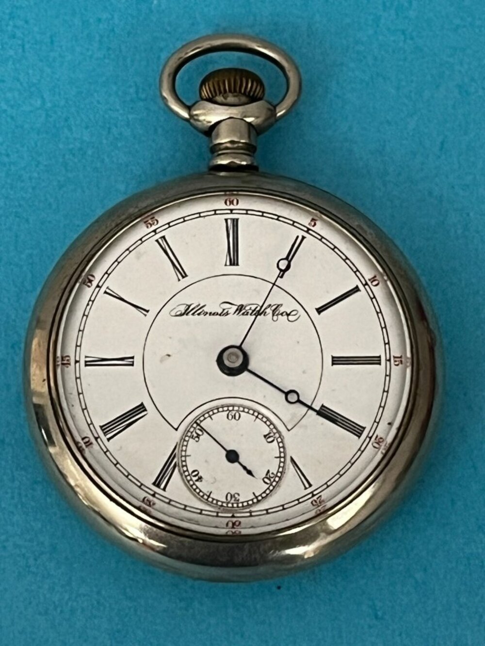 Illinois 1895 Model 6 Grade 50 18s 15j Pocket Watch rare! Silverode case Runs